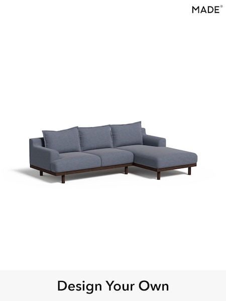 Soft Chenille Easy Clean/Denim Blue Turin By Made (E77983) | £2,099