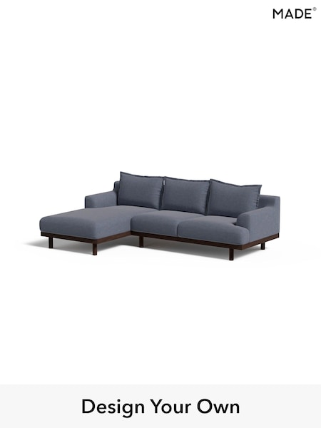 Soft Chenille Easy Clean/Denim Blue Turin By Made (E77983) | £2,099