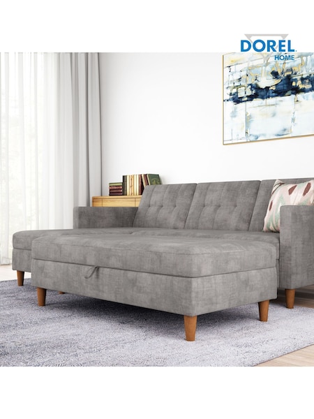 Dorel Home Grey Hartford Chenille Storage Ottoman (E78007) | £310