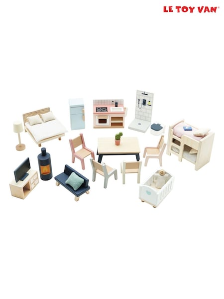 Le Toy Van Complete Dolls House Furniture Set (E78147) | £55