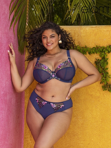 Elomi Blue Midnight Himari Underwire Plunge Bra (E78416) | £47