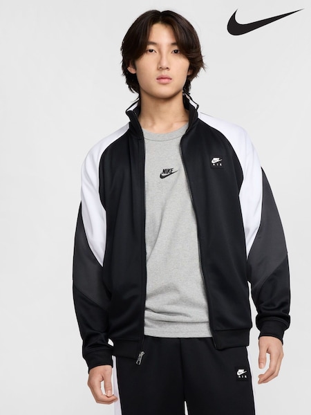 Nike Black/White Air Poly Knit Track Jacket (E79043) | £65