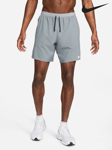 Nike Smoke Grey Dri-FIT Stride 7 Inch 2-In-1 Running Shorts (E79057) | £55