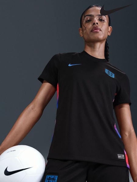 Nike Black England 2025 Stadium Away Football Shirt (E79062) | £85