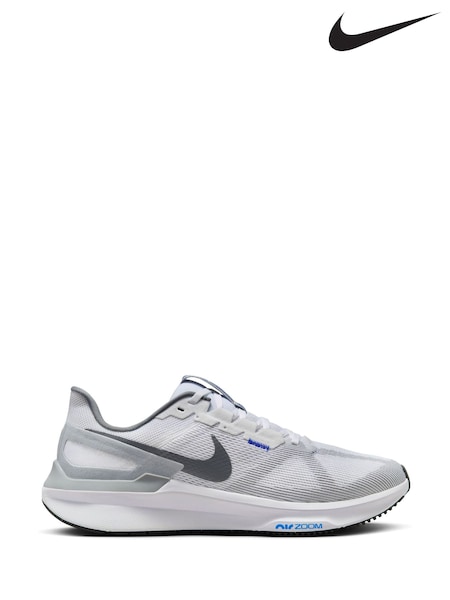 Nike Grey/White Structure 25 Road Running Trainers (E79075) | £120