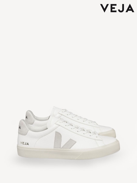 Veja Campo White Trainers (E79172) | £125