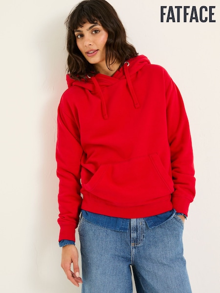 FatFace Izzy Bright Red Overhead Hoodie (E79227) | £45