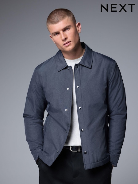 Charcoal Grey Lightweight Padded Coach Jacket (E79291) | £69