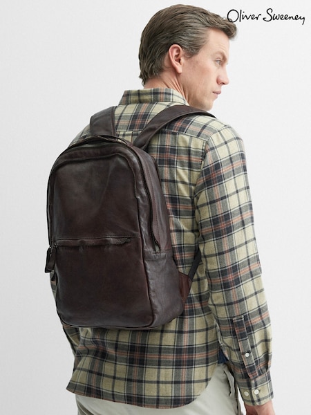 Oliver Sweeney Calf Leather Brown Backpack (E79724) | £299