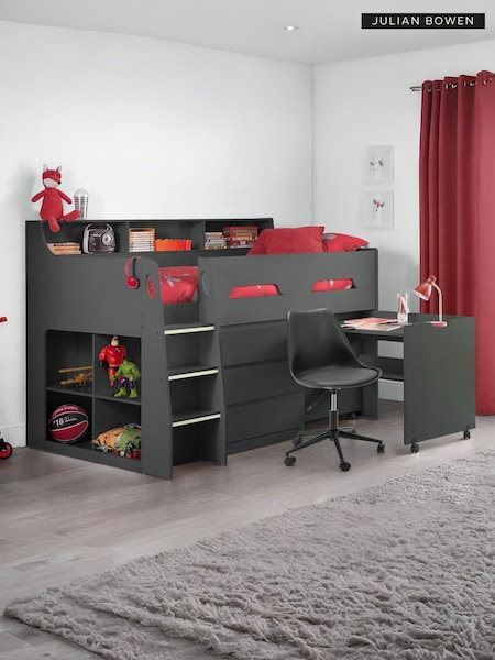 Julian Bowen Anthracite Jupiter Midsleeper Bed (E79821) | £620