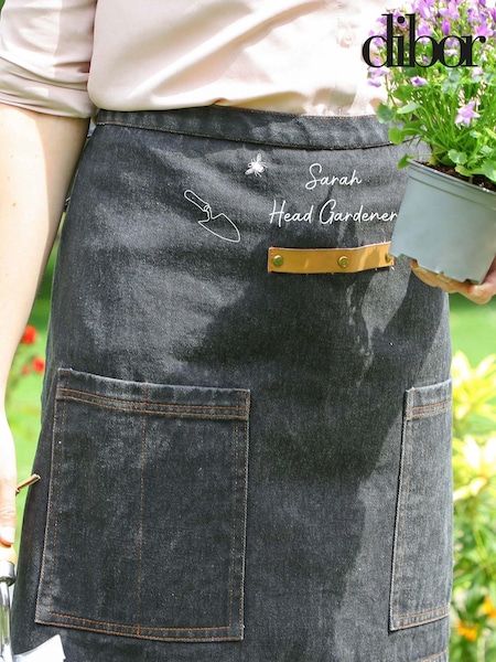 Head Gardener Black Canvas Half Apron by Dibor (E80075) | £22