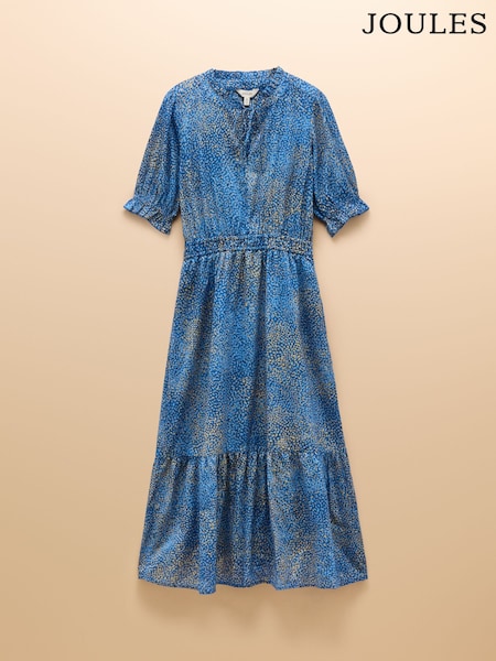 Joules Larissa Blue Textured Sundress (E80100) | £65