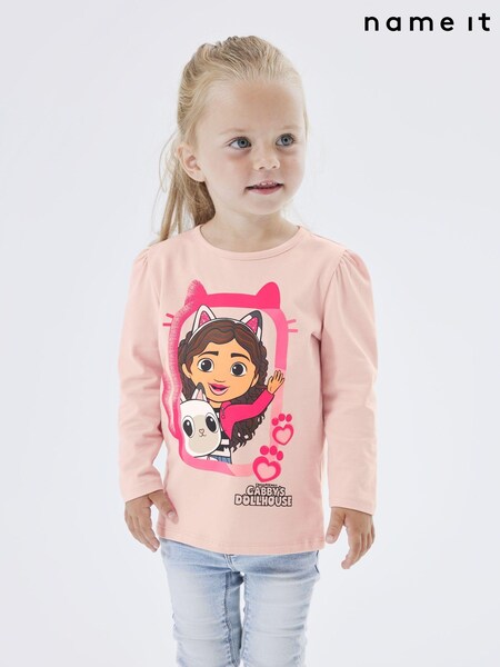 Name It Pink Gabbys Dollhouse Long Sleeve Jersey Top (E80151) | £7