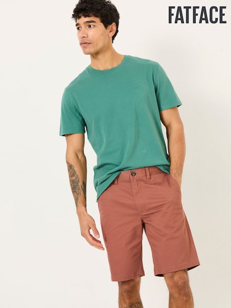 FatFace Mawes Rust Brown Chino Shorts (E80236) | £44