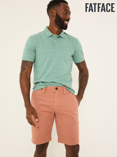 FatFace Dark Orange Stow Garment Dye Shorts (E80245) | £46