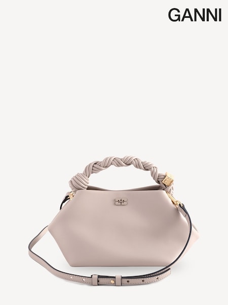 Ganni Grey Small Mini Bou Print Bag (E80387) | £375