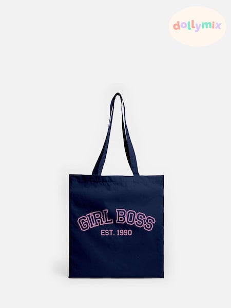 Dollymix Girl Personalised Boss 100% Cotton Tote Bag (E80497) | £17