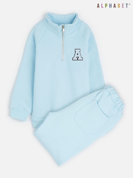 Alphabet Personalised Monogram Ribbed Tracksuit (E80520) | £35
