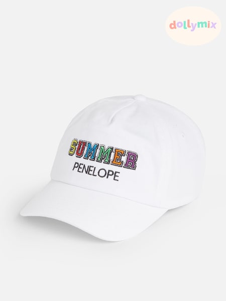 Dollymix Personalised Summer 100% Cotton Cap (E80548) | £14
