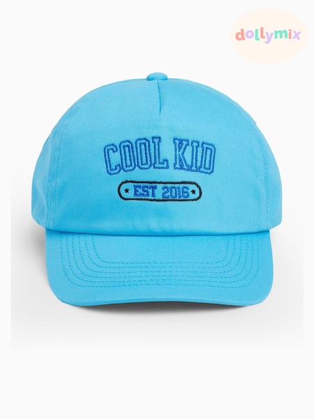 Dollymix Blue Personalised Cool Kid 100% Cotton Cap (E80558) | £14
