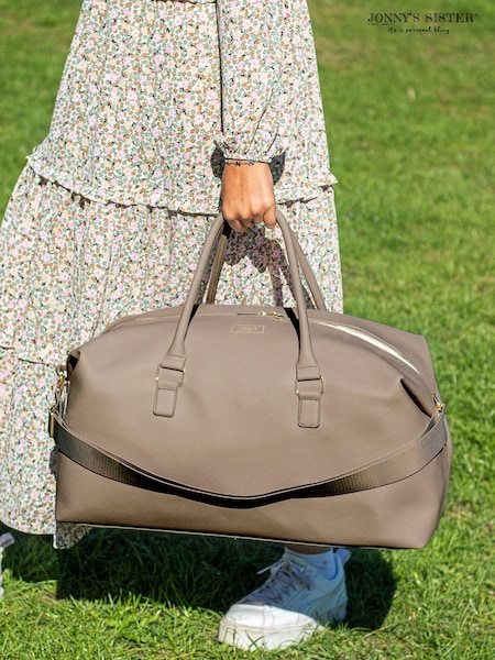 Jonnys Sister Personalised Vegan Saffiano Pu Leather Weekend Holdall (E80623) | £69