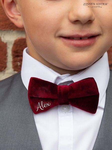 Personalised Velvet Boys Bow Tie by Jonny's Sister (E80626) | £25