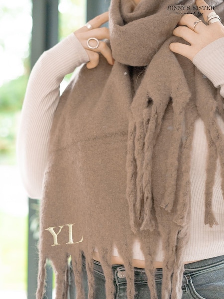 Jonnys Sister Personalised Embroidered Scarf (E80651) | £30