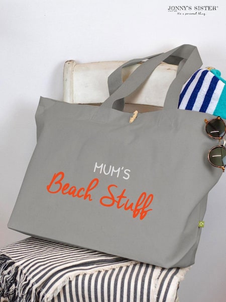 Personalised Canvas Beach Bag by Jonnys Sister (E80672) | £24
