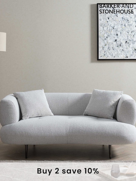 Barker and Stonehouse Neutral Romolo Loveseat (E80690) | £595