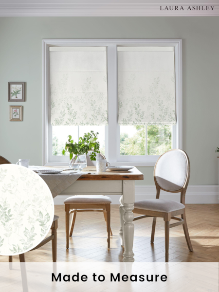 Laura Ashley Natural Lockwood Made to Measure 100% Cotton Roman Blind (E80704) | £79