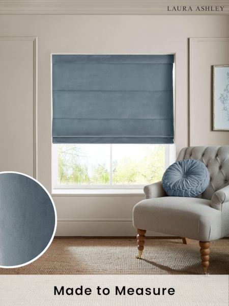 Laura Ashley Newport Blue Middleton Made to Measure Roman Blind (E80715) | £84