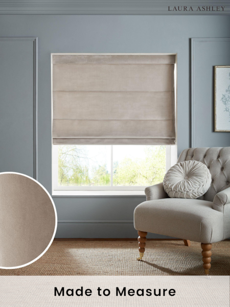 Laura Ashley Truffle Natural Middleton Made to Measure Roman Blind (E80724) | £84