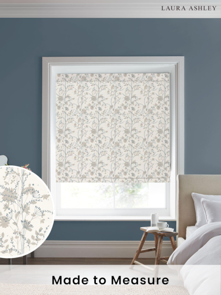 Laura Ashley Natural Fennelton Made to Measure 100% Cotton Roman Blind (E80725) | £79