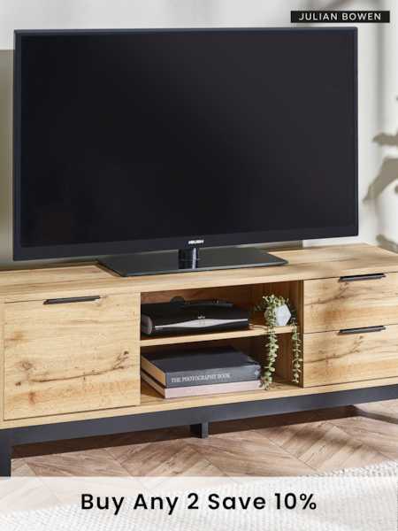 Julian Bowen Light Oak Bali TV Unit (E80756) | £260