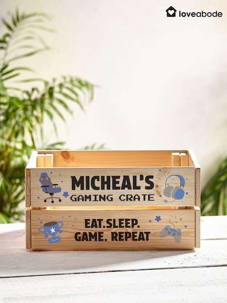 Loveabode Colour Personalised Fathers Day Crate (E80799) | £29