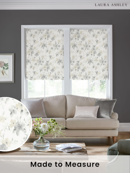 Laura Ashley Natural Fleetham Haze Made to Measure Roller Blind (E80815) | £58