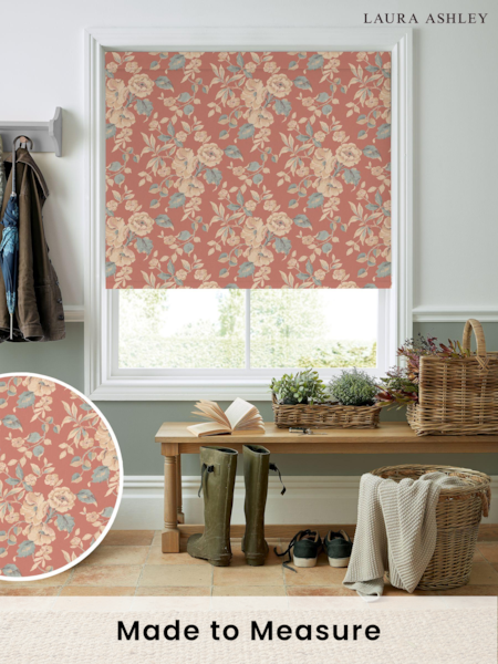 Laura Ashley Terracotta Orange Aylworth Trail Made to Measure Roller Blind (E80832) | £58
