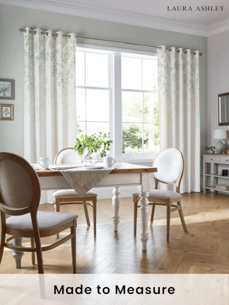 Laura Ashley Natural Lockwood Made to Measure 100% Cotton Curtains (E80852) | £91