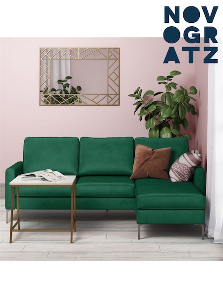 Novogratz Green Chapman Sectional Sofa (E80876) | £760