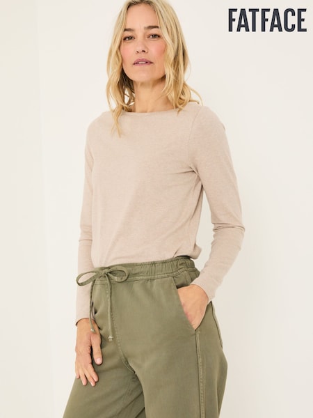 FatFace Bree Oatmeal Long Sleeve T-Shirt (E80967) | £18