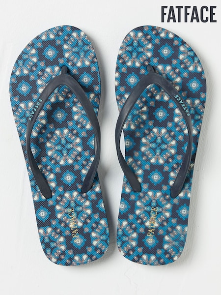 FatFace Portloe Navy Flip Flops (E80981) | £15