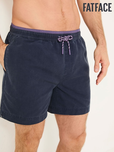 FatFace Trevose Navy Plain Swim Shorts (E80987) | £32