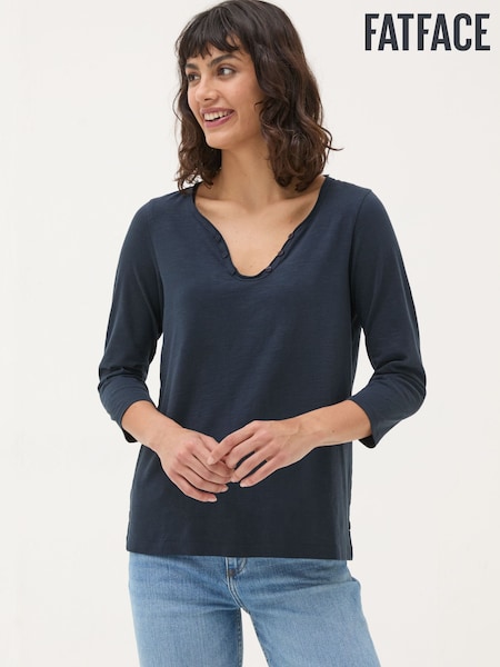 FatFace Porter Navy 100% Cotton T-Shirt (E80993) | £28