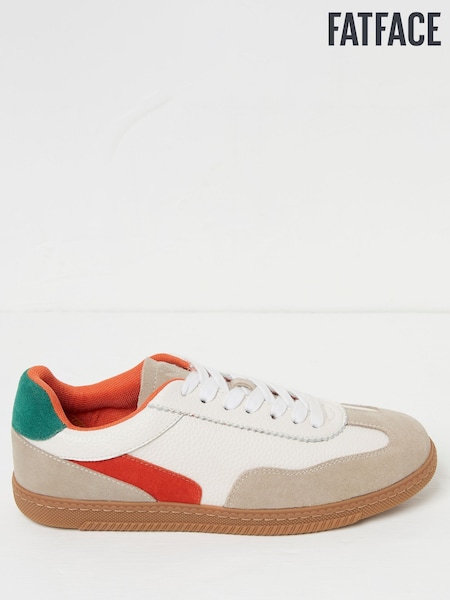 FatFace White Fia Retro Trainer (E81204) | £59