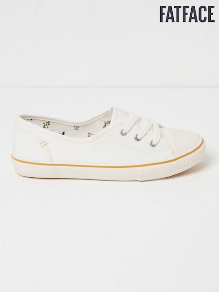 FatFace White Suzie Ballet Trainers (E81211) | £35