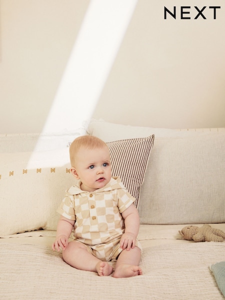 Natural Baby Sweat Romper (E81372) | £10 - £12