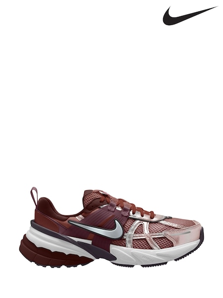 Nike Burgundy Red V2K Retro Runner Trainers (E81458) | £110