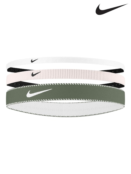 Nike Pink Flex Classic Mixed Width Headbands 3 Pack (E81904) | £12