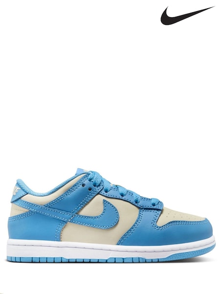 Nike Blue Stone Junior Dunk Low Shoes (E81937) | £55
