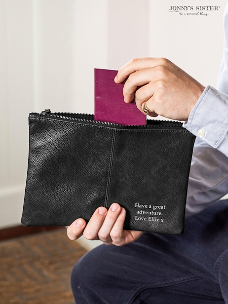Personalised Nuhide Travel Pouch by Jonny's Sister (E82082) | £22
